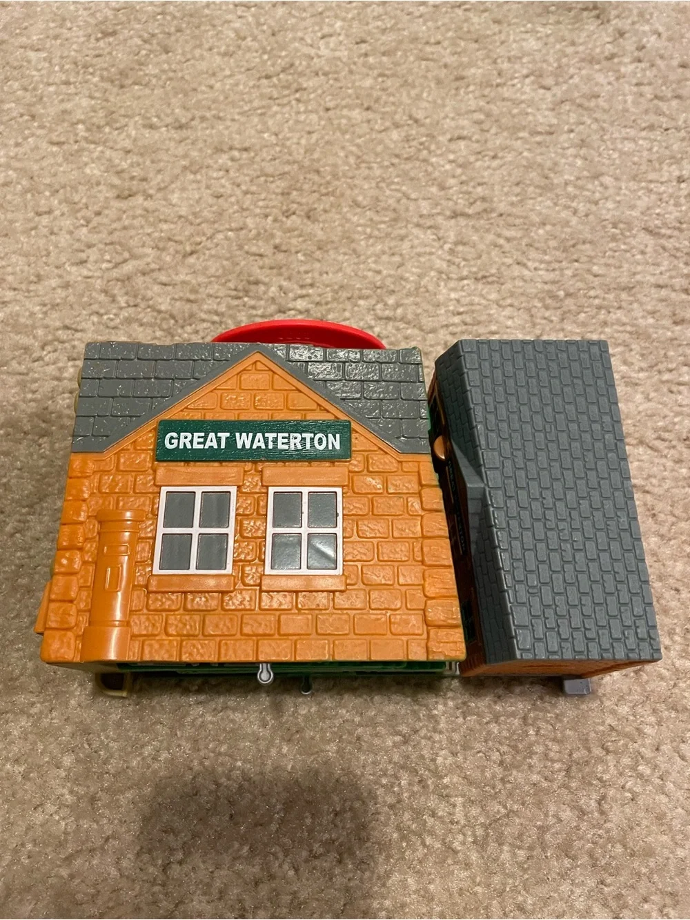 Thomas the train.   Great Waterton Toy Station portable.